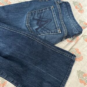 7 For All Mankind Dark Blue Bootcut Jeans